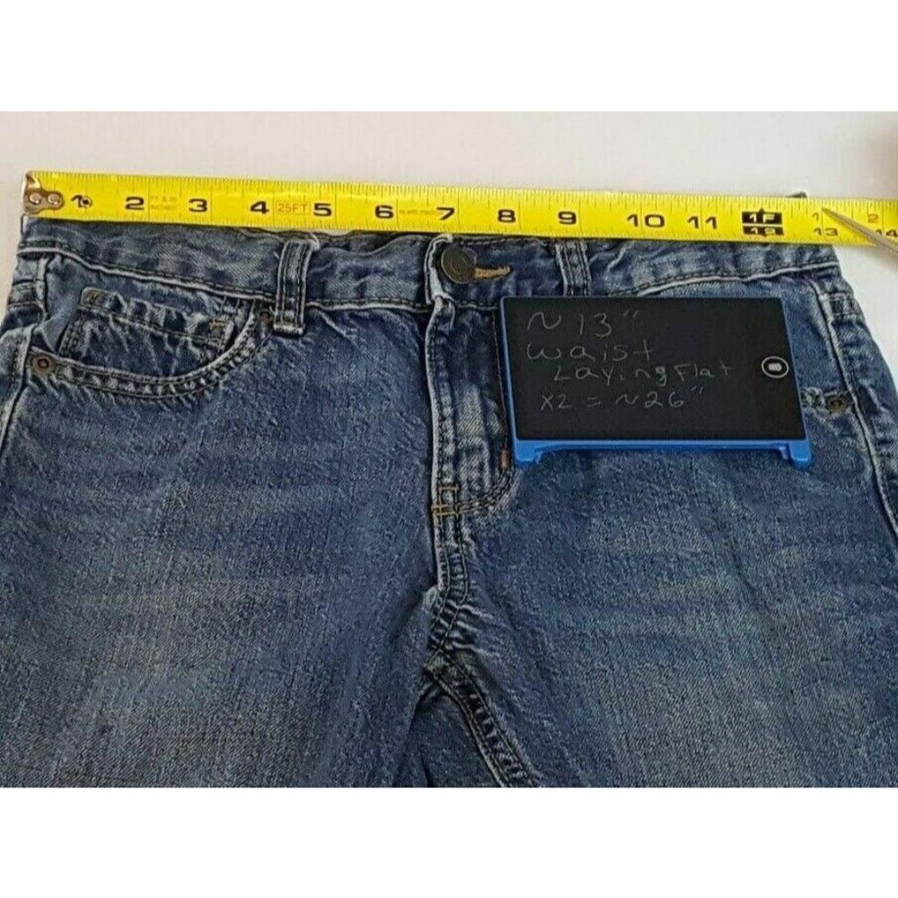 Old Navy Jeans Straight Droit Boys Size 12 Regular Adjustable Waist - Picture 11 of 12